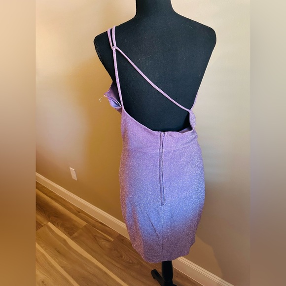 NWOT‼️ Midnight Doll Mini One Strap Shimmery Dress - Picture 3 of 4
